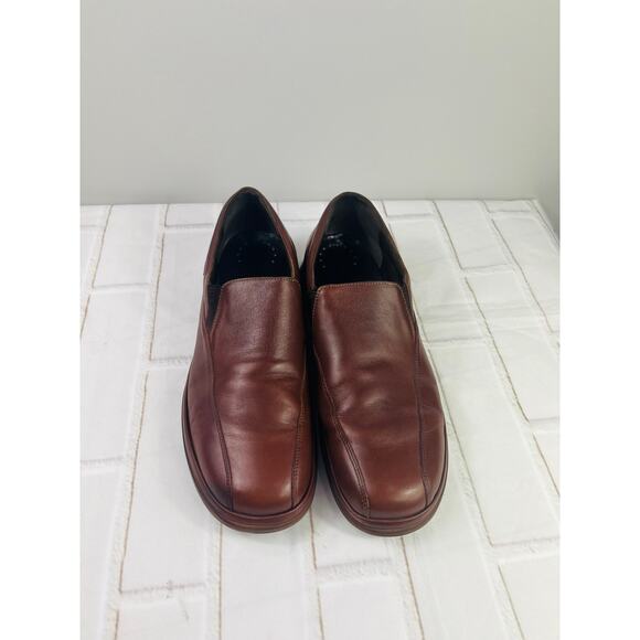 Mephisto men\'s brown leather dress shoes slip on sz 12 Mephisto Brown Leather Slip On Loafer Shoes Men main image 4